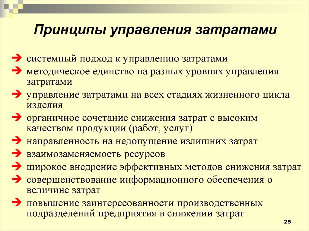 Управление затратами на качество