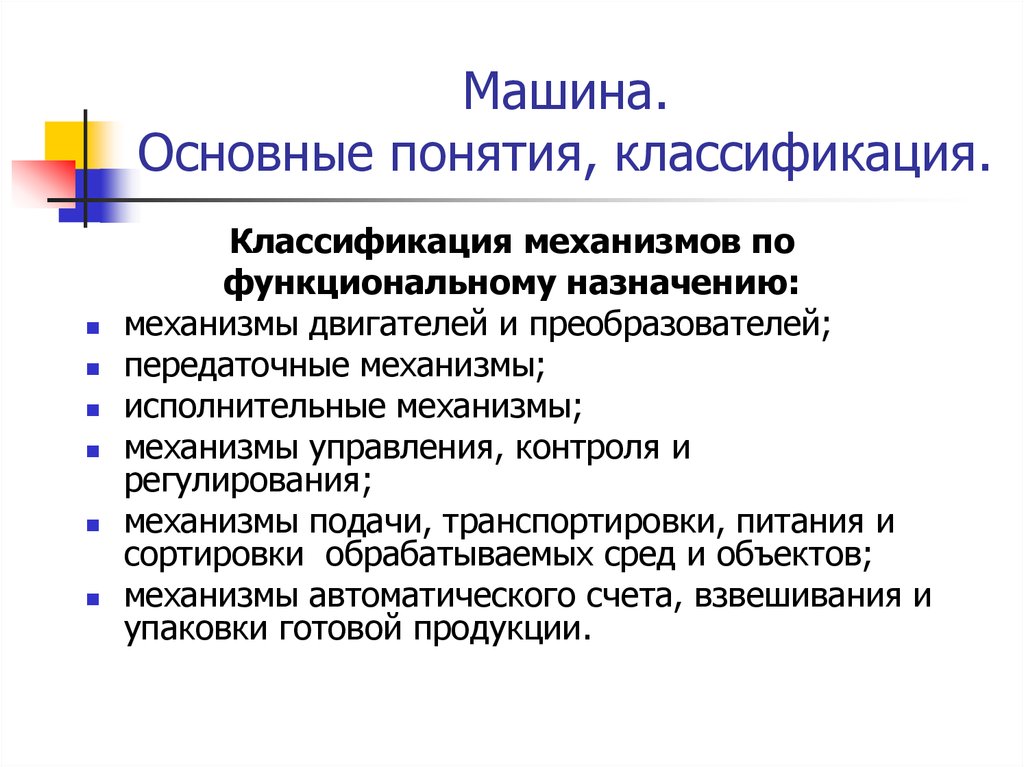 Понятие классификация