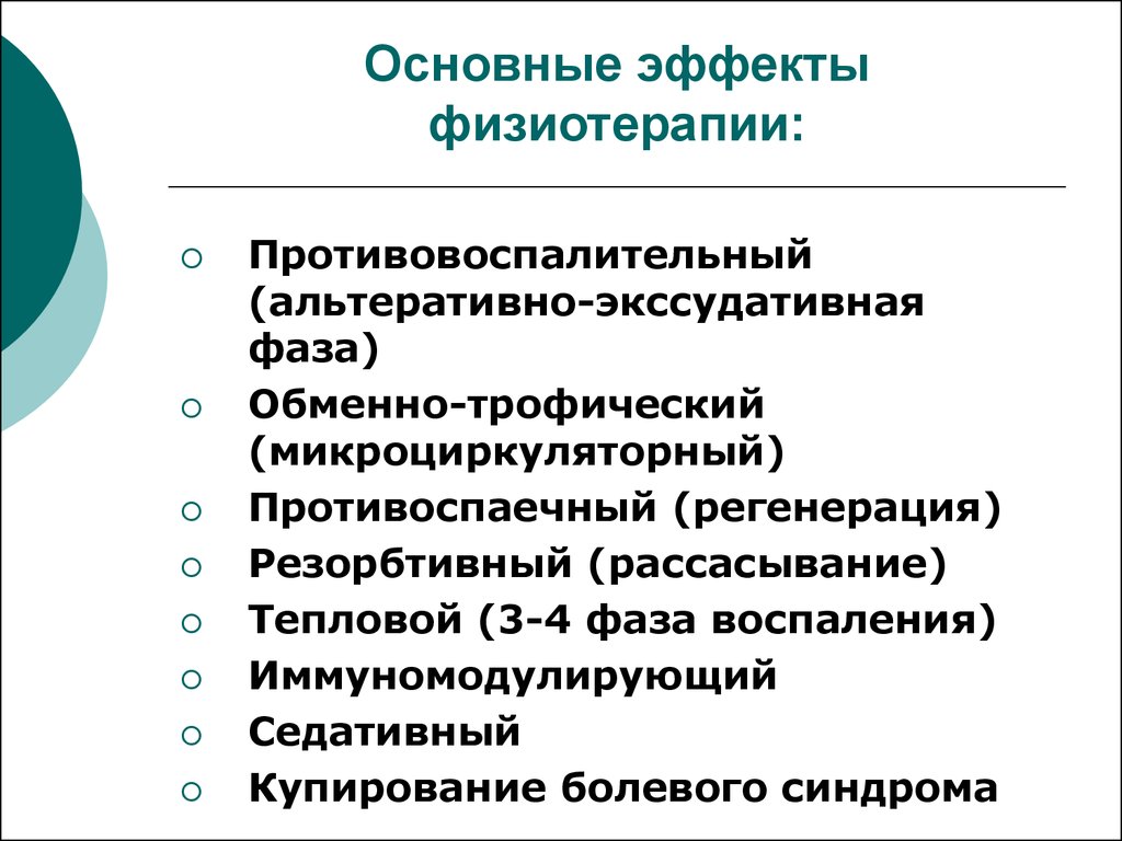 Презентация по теме физиотерапия