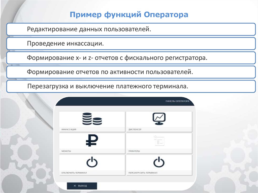 Функции оператора персональных данных