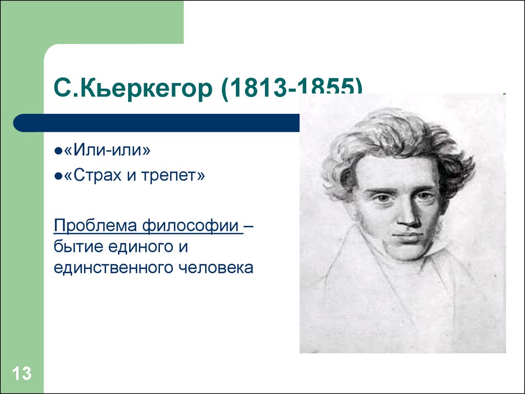 Серен кьеркегор презентация философия