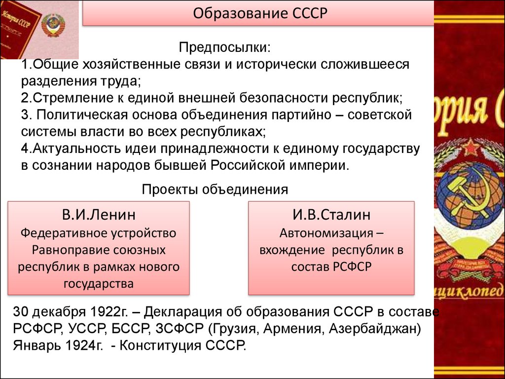 Создание ссср 1922 году. Образование СССР 1922 причины. Образование СССР В 1922 году кратко. Образование СССР Конституция 1924 схема. Причины образования СССР.