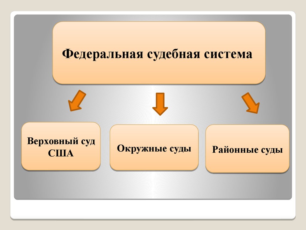 Судебная система сша схема