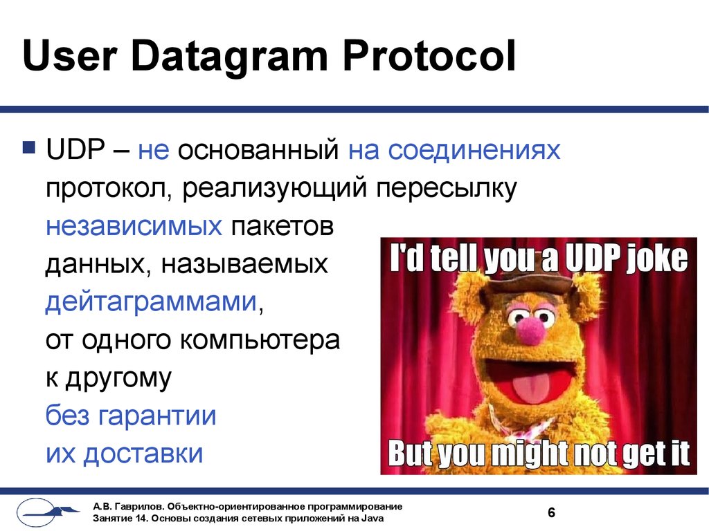 User Datagram Protocol