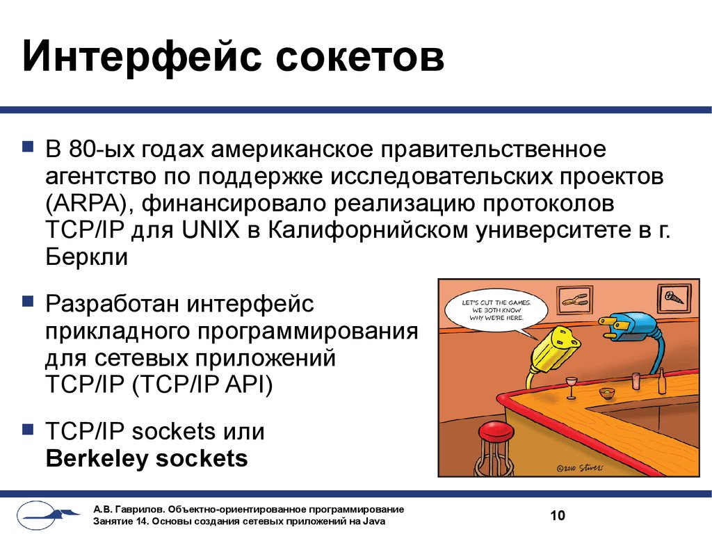 Интерфейс сокетов