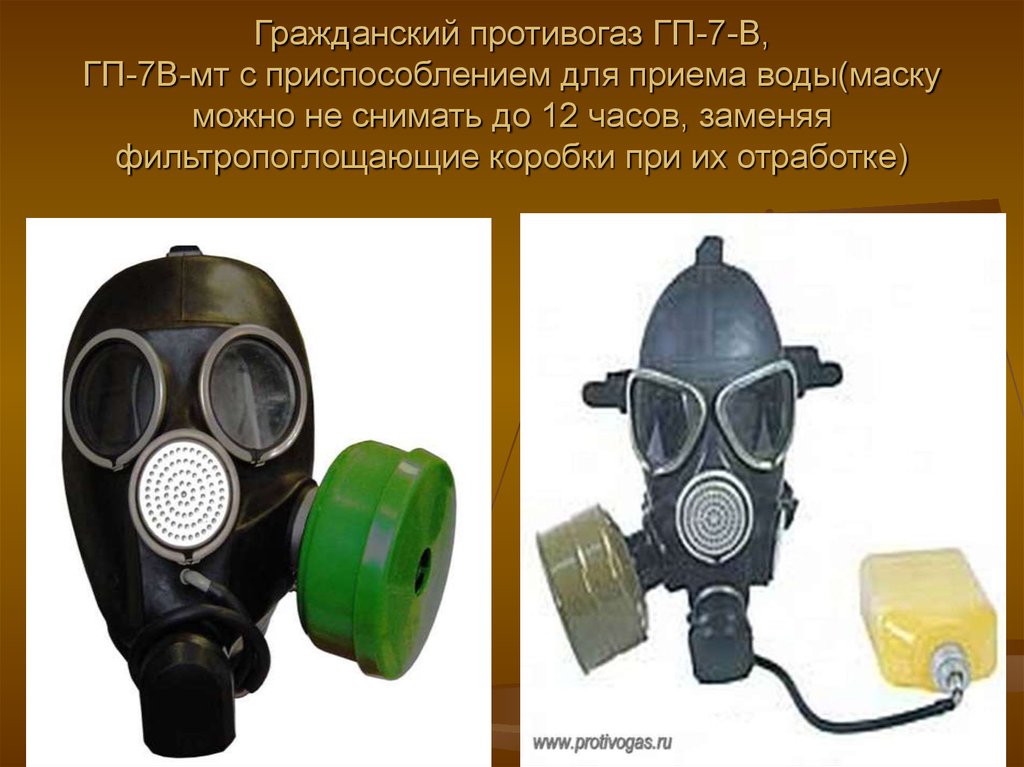 Противогазы презентация обж