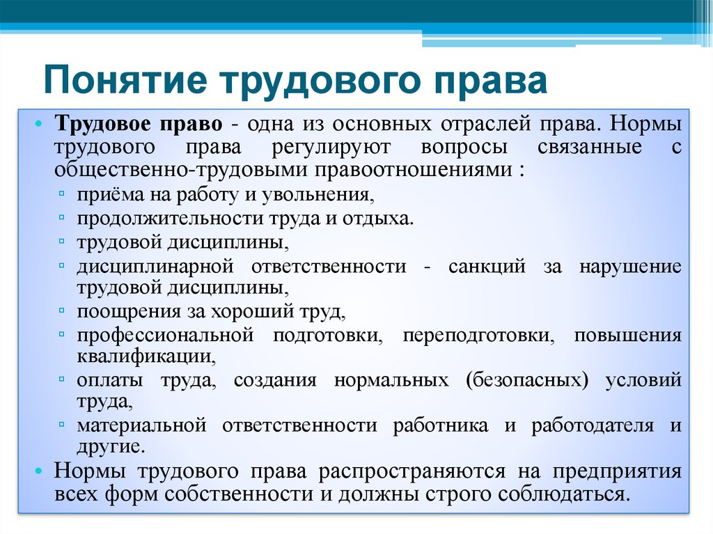 Какие вопросы регулирует. Трудовое право. Трудовое право примеры. Нормы трудового права. Понятие трудового права.