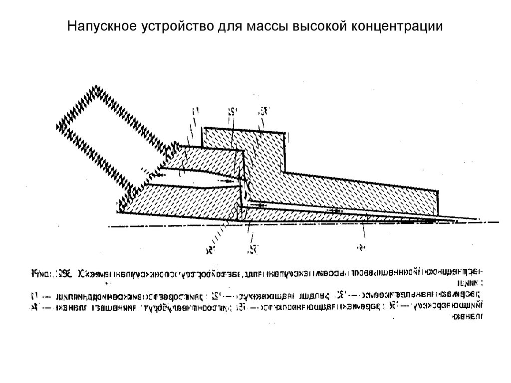 Напускное устройство для массы высокой концентрации
