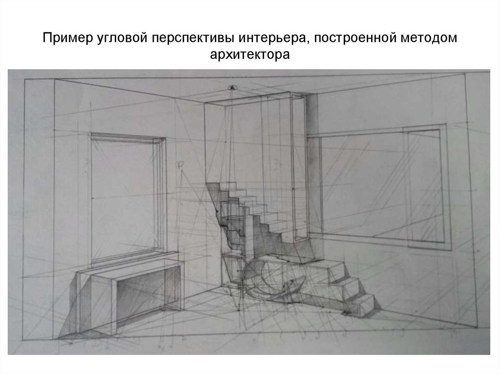 Угловая перспектива комнаты презентация