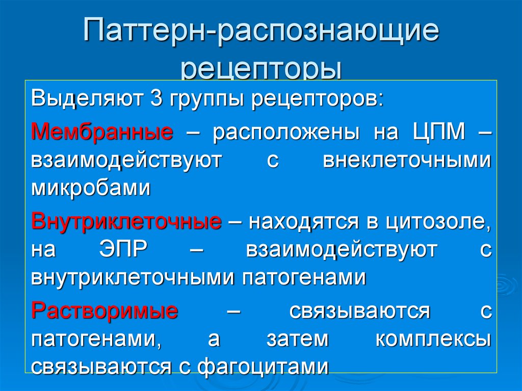 Понятие о паттернах. Паттерн распознающие рецепторы. Паттерн распознающие рецепторы классификация. Секретируемые паттерн распознающие рецепторы. Паттерн распознающие рецепторы иммунология.