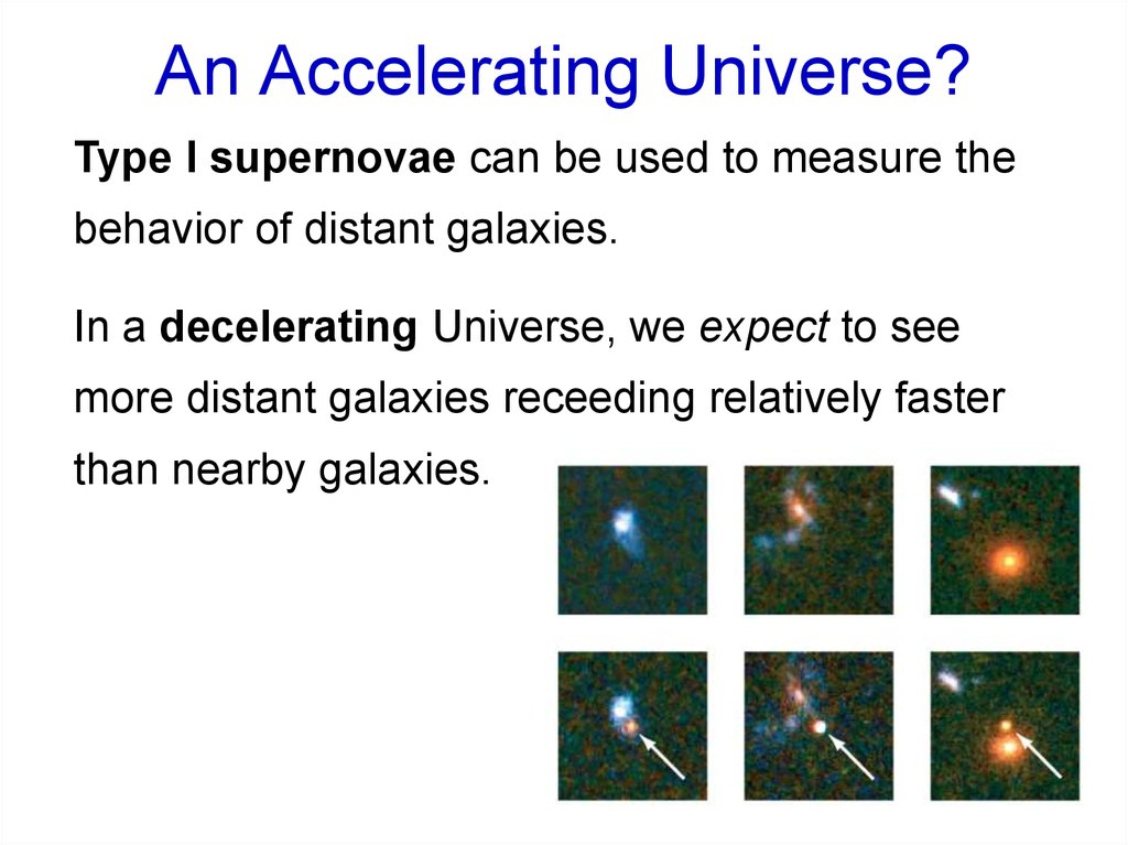 An Accelerating Universe?