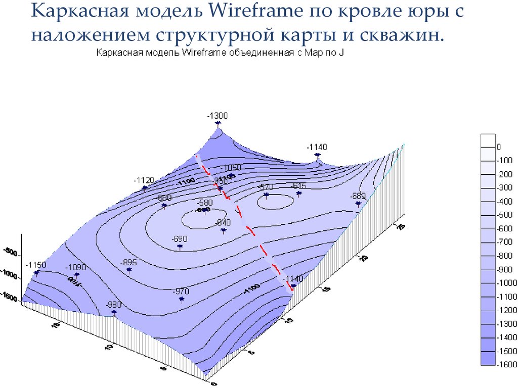 Структурная карта кровли пласта