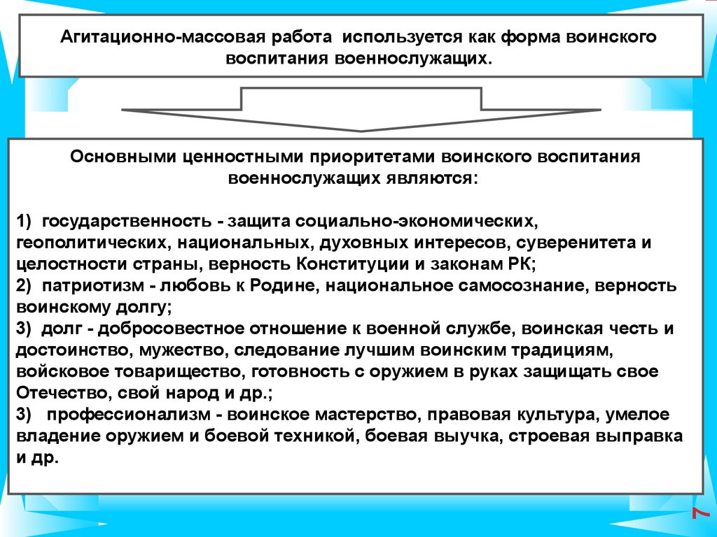 Сущность агитационно-массовой работы в подразделении, ее направления,  основные формы и методы - презентация онлайн