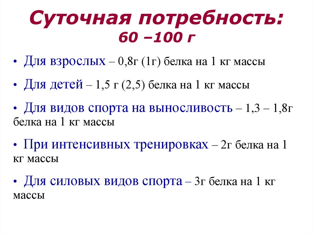 Суточная потребность в белке. Суточная потребность белка для детей. Суточная потребность взрослого. Суточная потребность человека в белках.