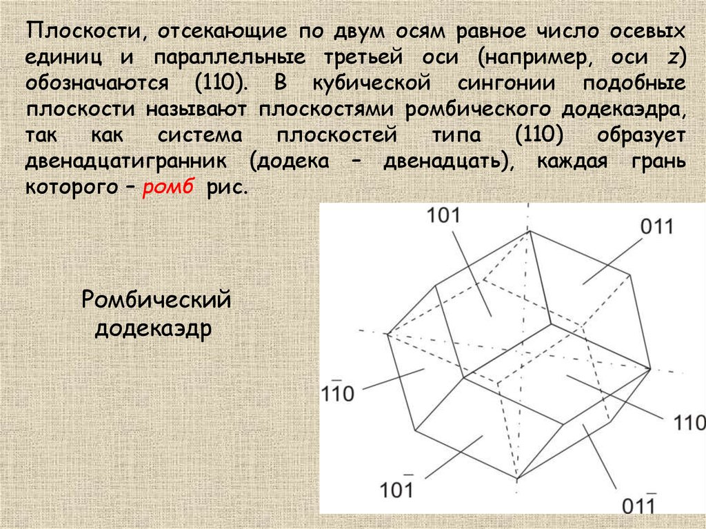 Типы плоскостей