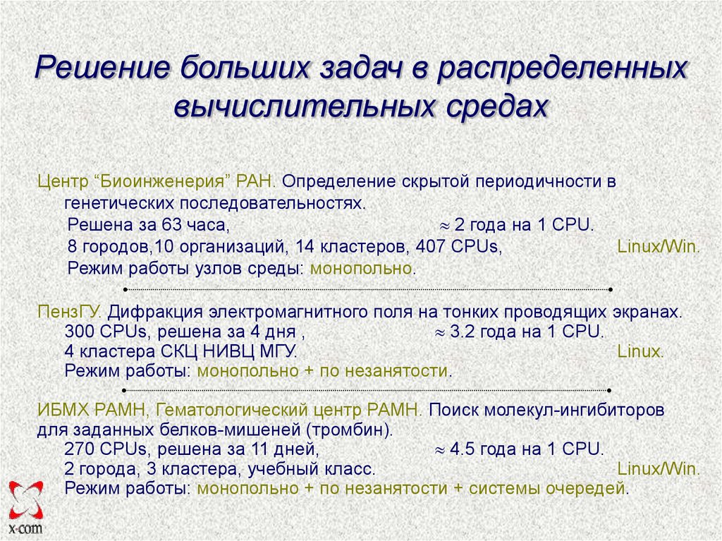 Решить больший. Методы решения больших задач. Последовательность решения вычислительных задач. Вычислительная среда. Работа с крупными задачами.