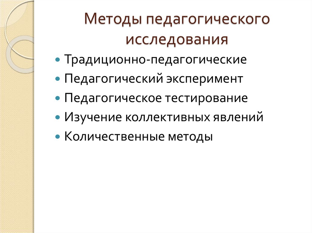 Наблюдение как метод педагогического исследования презентация