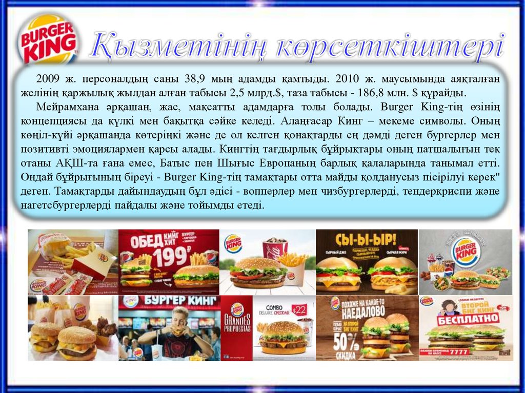 Бургер Кинг - презентация онлайн