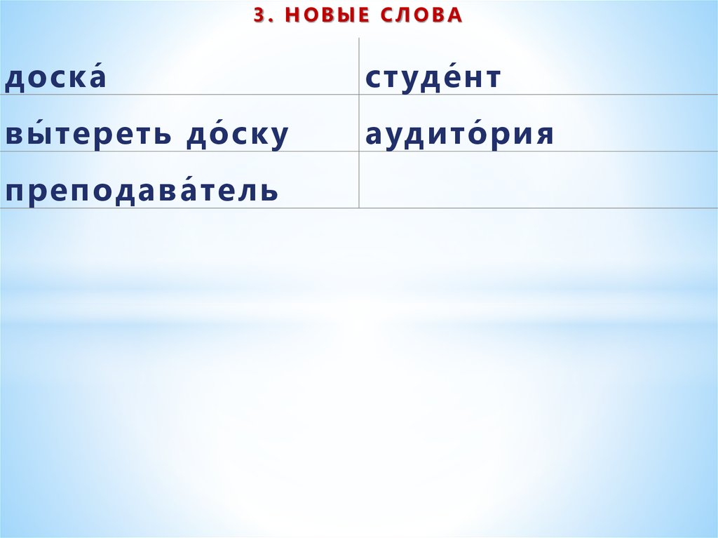 3. НОВЫЕ СЛОВА