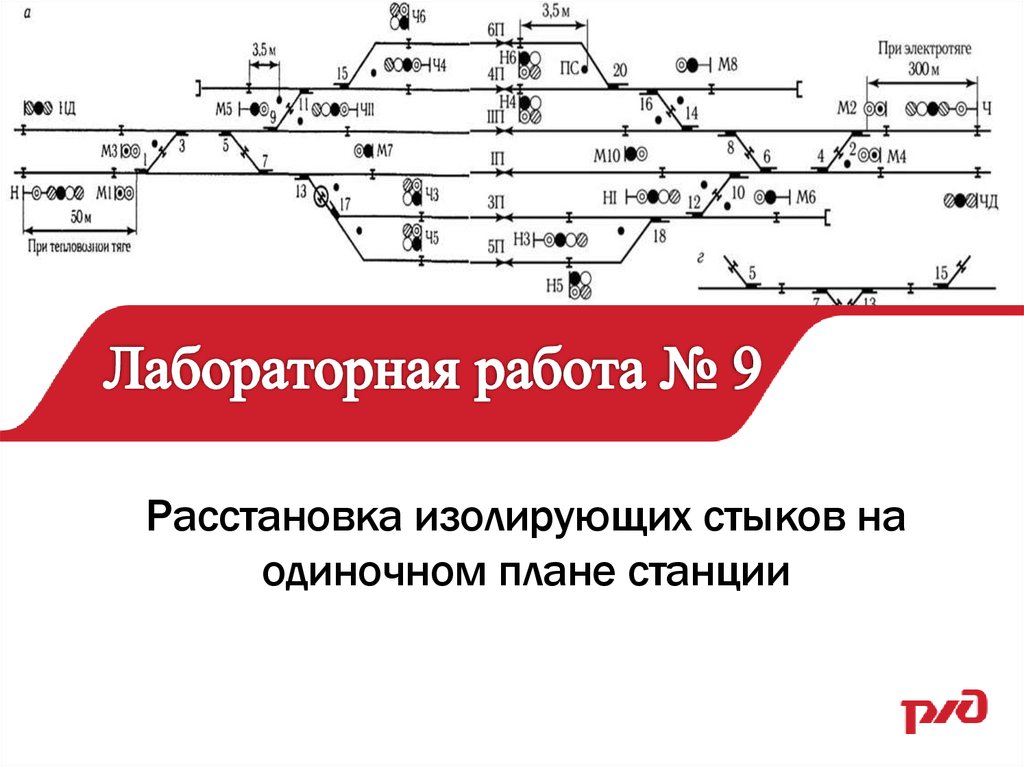 Составление однониточного плана станции практическая работа