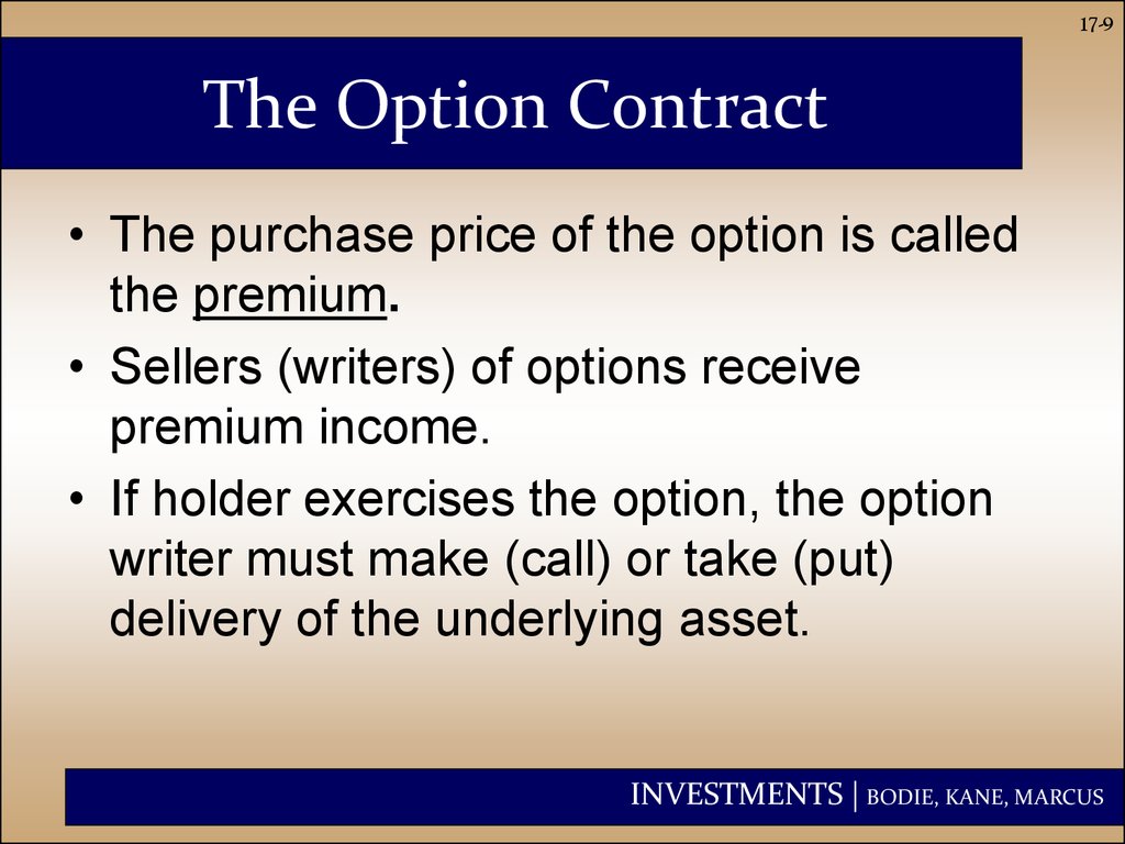 The Option Contract