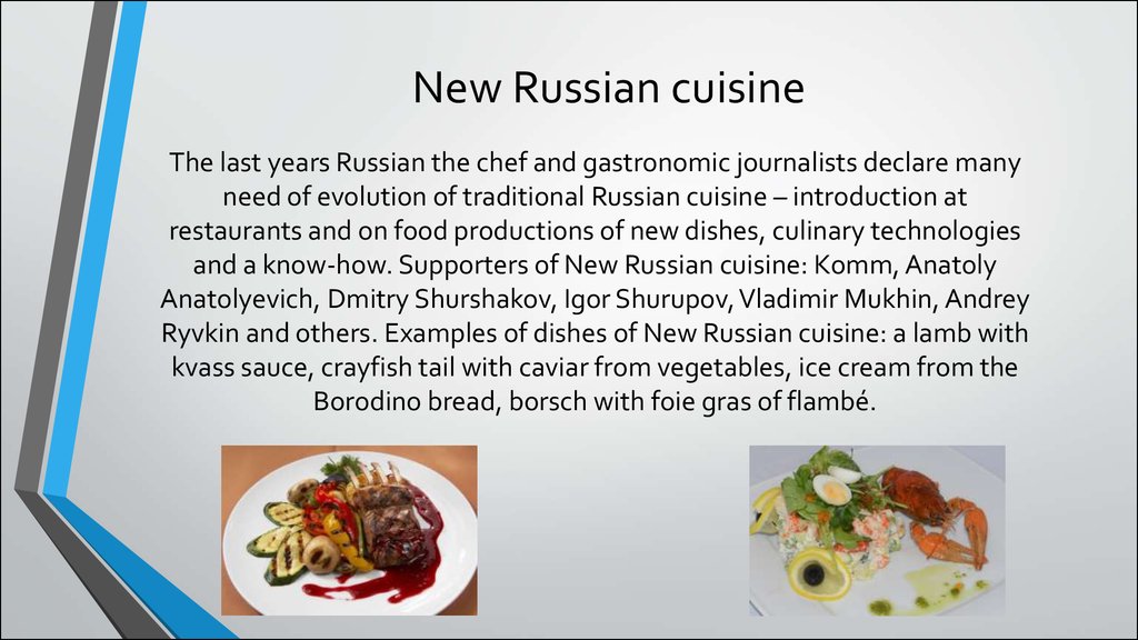 New Russian cuisine