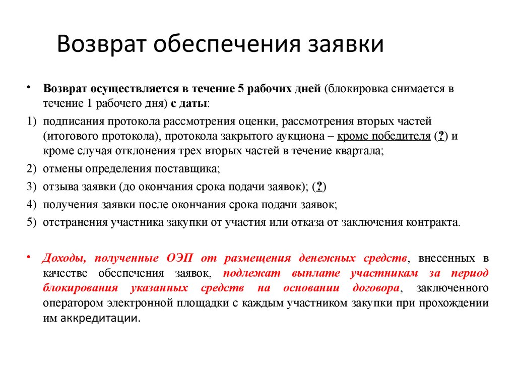 Случаи возврата. Возврат обеспечения заявки. Вернуть обеспечение заявки. Возврат обеспечения контракта. Письмо на возврат обеспечения.