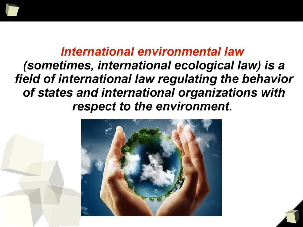 International environmental law and world order - презентация онлайн