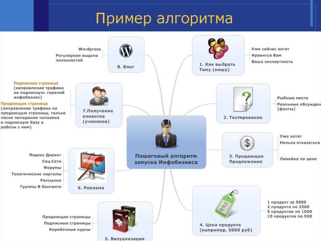 Пошаговый алгоритм. Схема инфобизнеса. Структура инфобизнеса. Пошаговый алгоритм работы. Линейка продуктов инфобизнес.