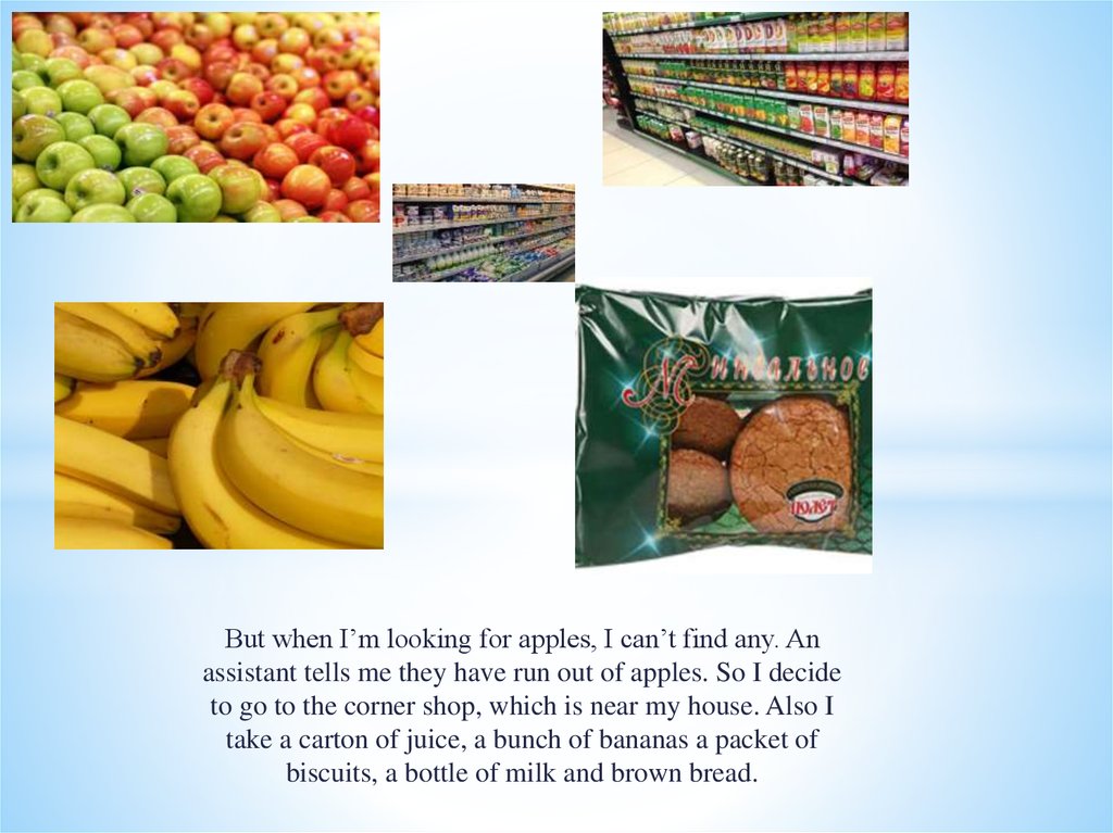 Like shopping презентация. I have an Apple. Your last shopping