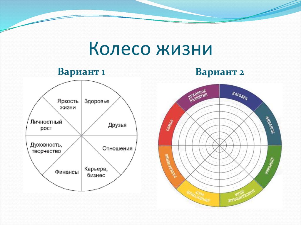 Составляем колесо жизни