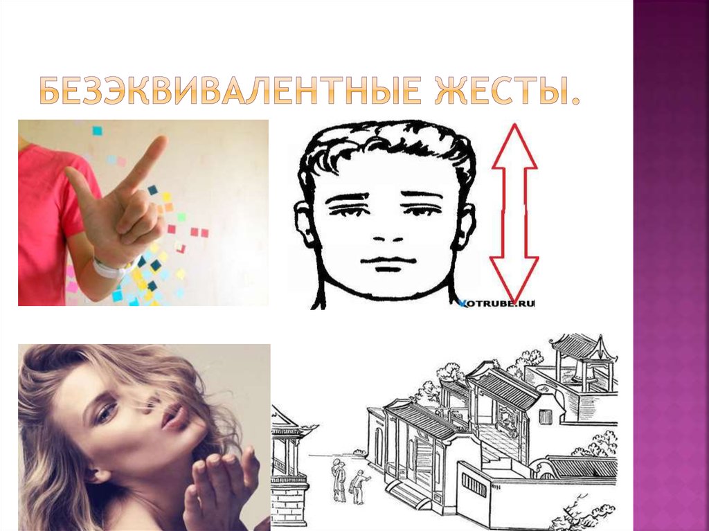 Безэквивалентные жесты.