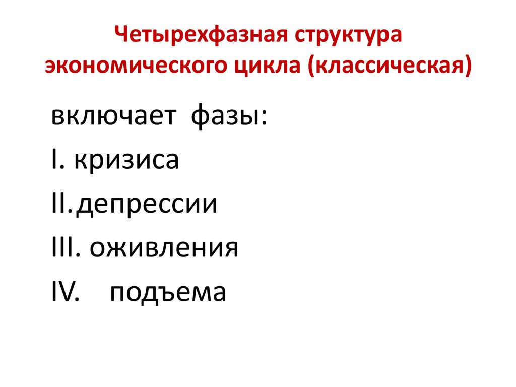 Презентация на тему экономические циклы