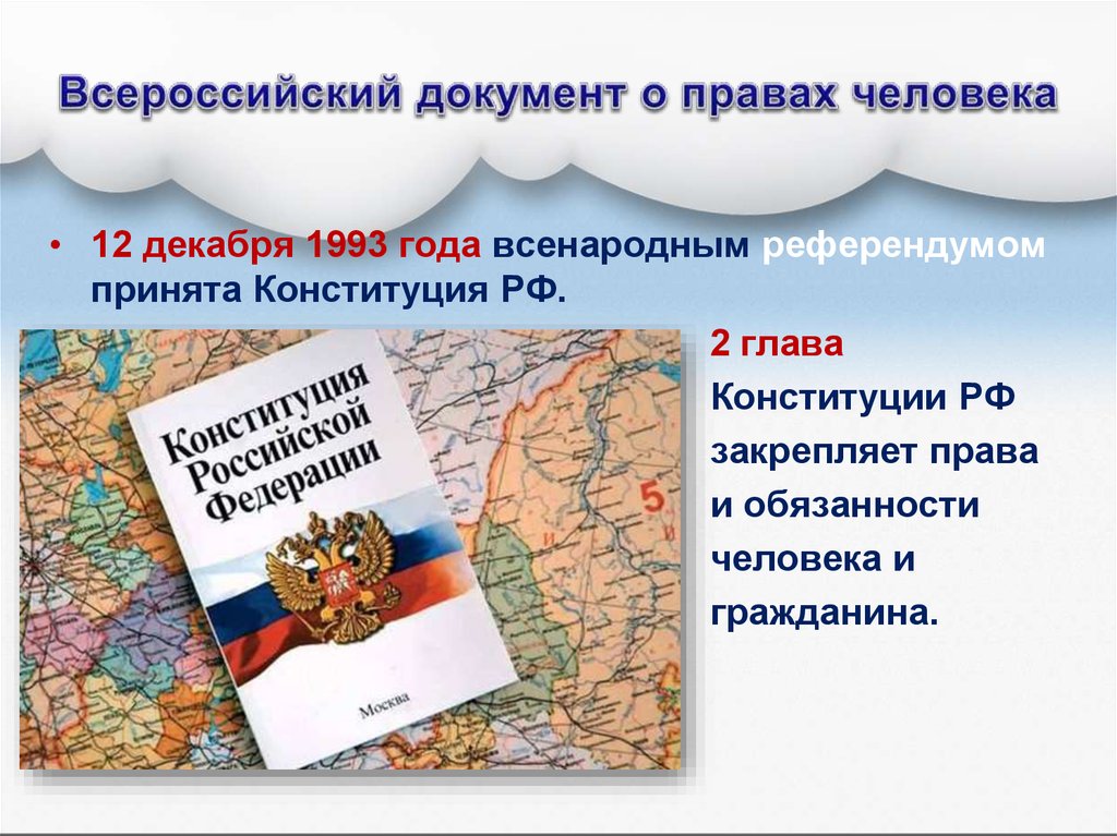 Основные конституционные права и обязанности граждан в россии презентация