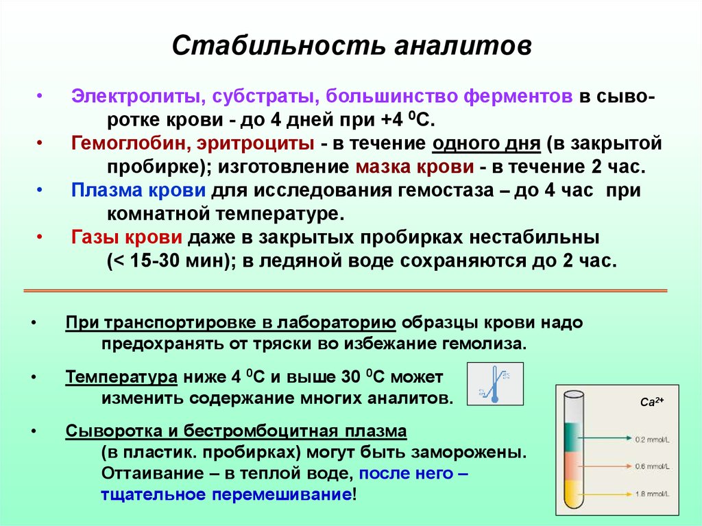 Преаналитический этап лабораторных исследований презентация