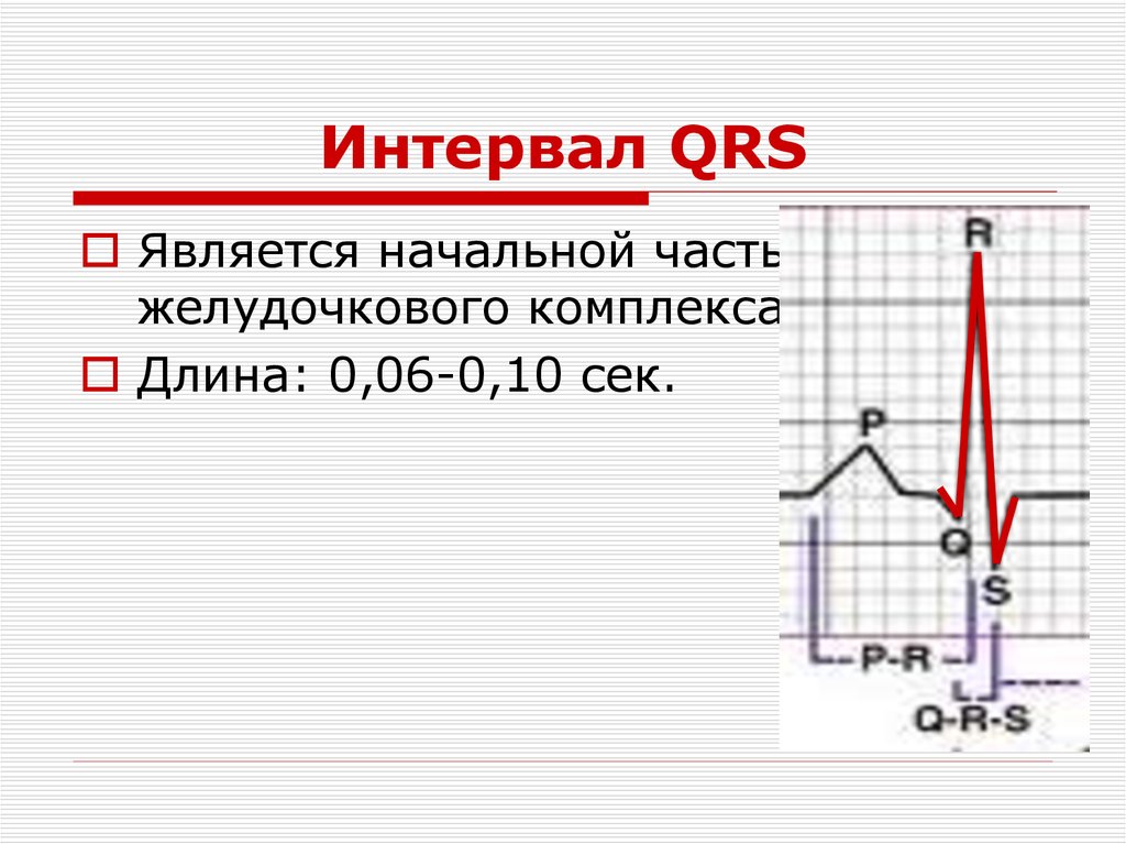 Qrs на экг. Комплекс QRS на ЭКГ норма. Норма отрезка QRS ЭКГ. Длительность комплекса QRS В норме составляет. QRS интервал PQ.