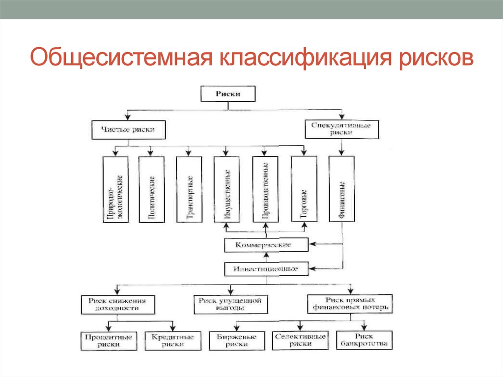 Схема видов риска