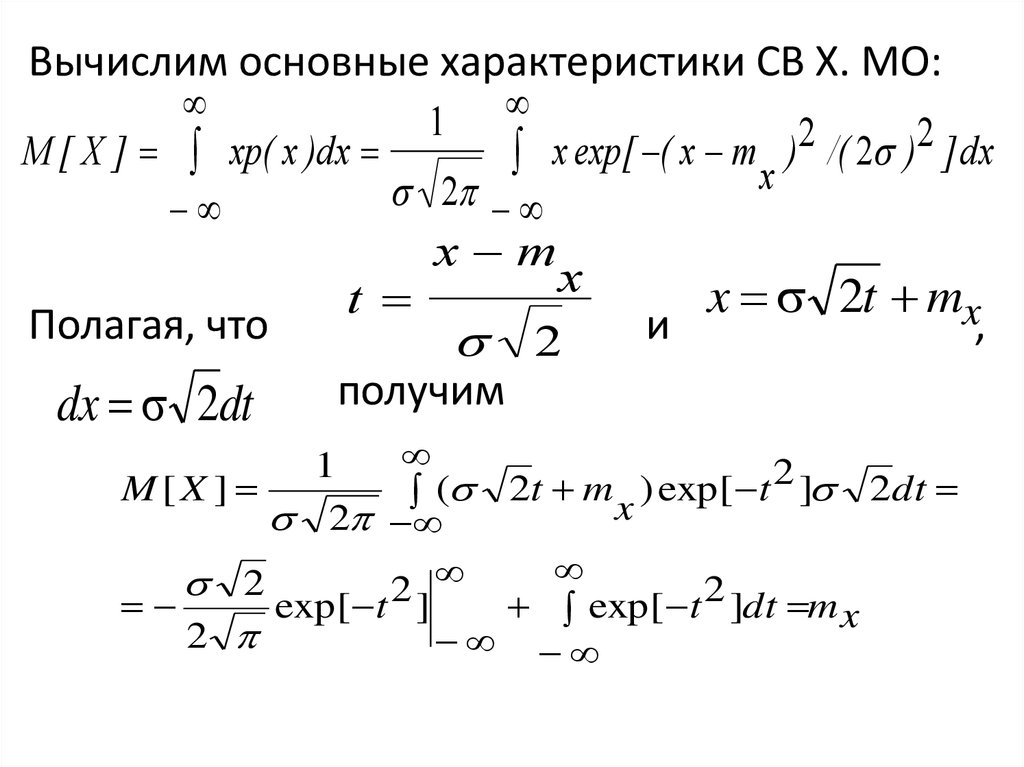 Характеристики св х.