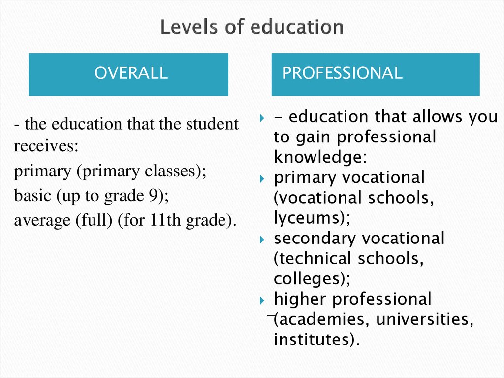 levels of education in russia