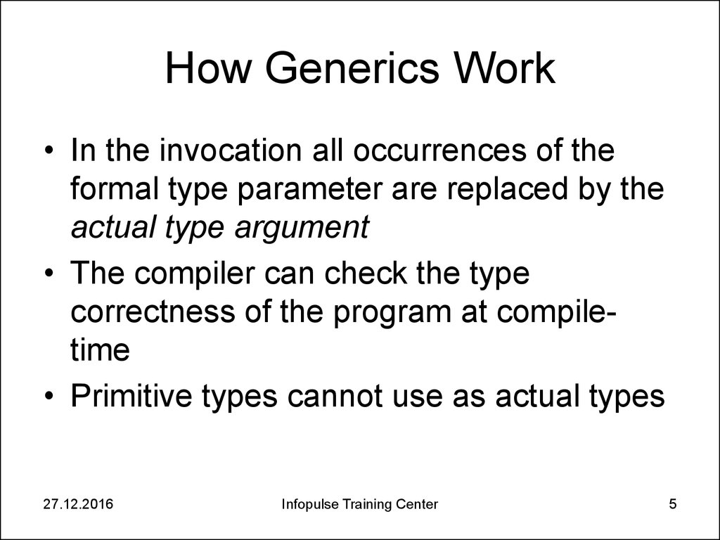How Generics Work