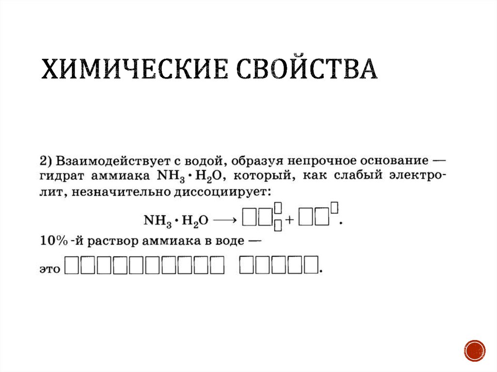 Химические свойства