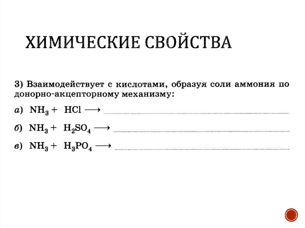 Химические свойства