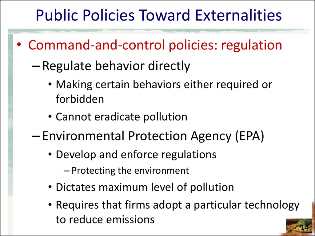 Chapter 10 Externalities презентация онлайн - 