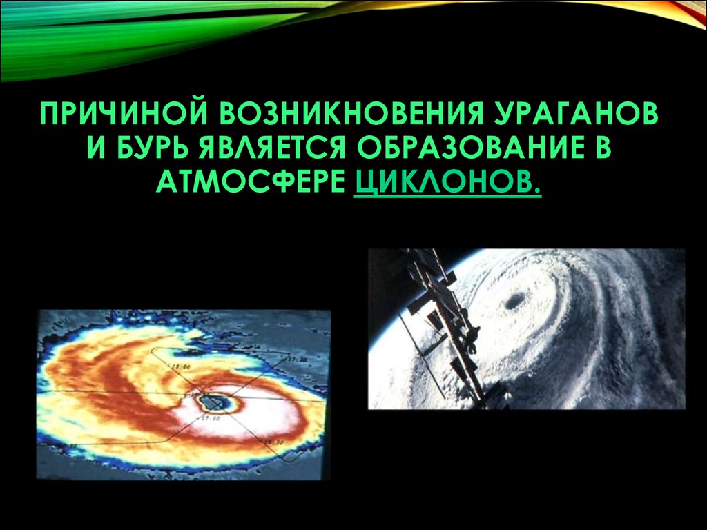 Причины возникновения урагана. Происхождение ураганов. Причины образования бури. Образование в атмосфере циклона. Причины возникновения циклона.