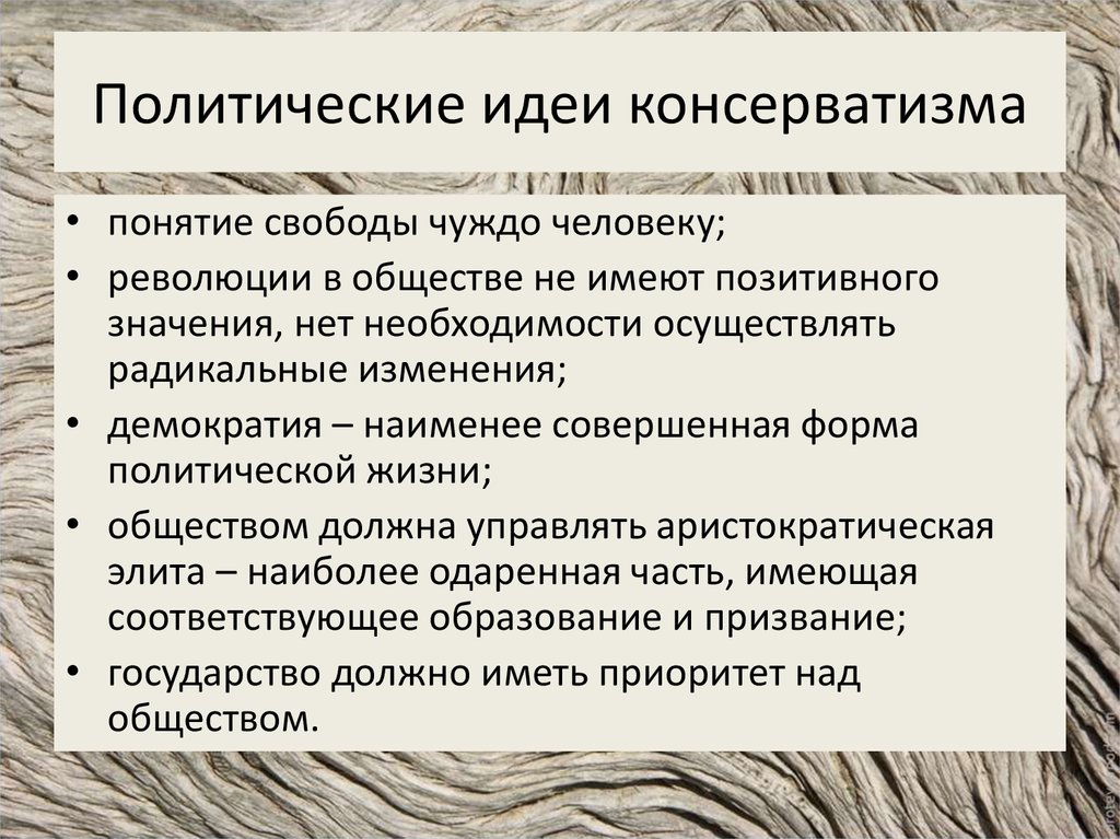 Основные политические