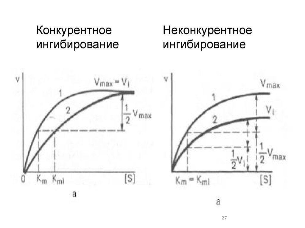 Схема конкурентного ингибирования