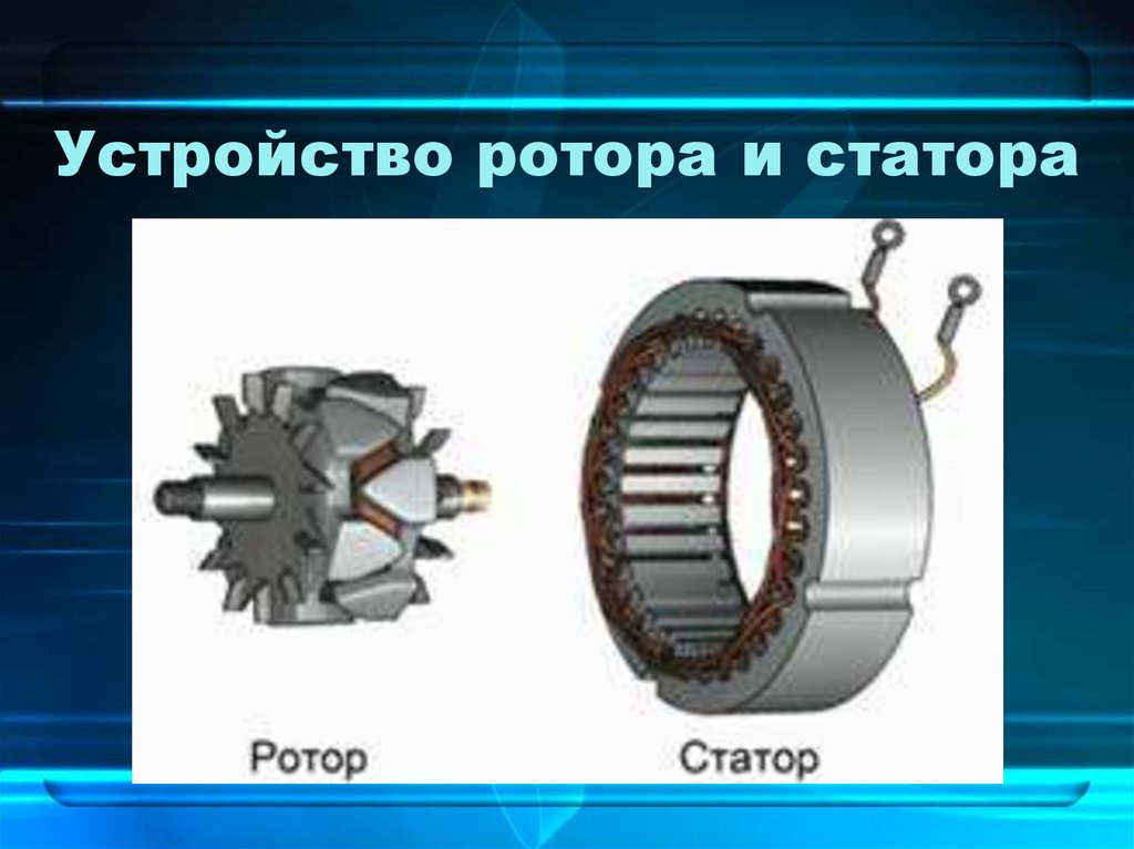 Ротор и статор генератора