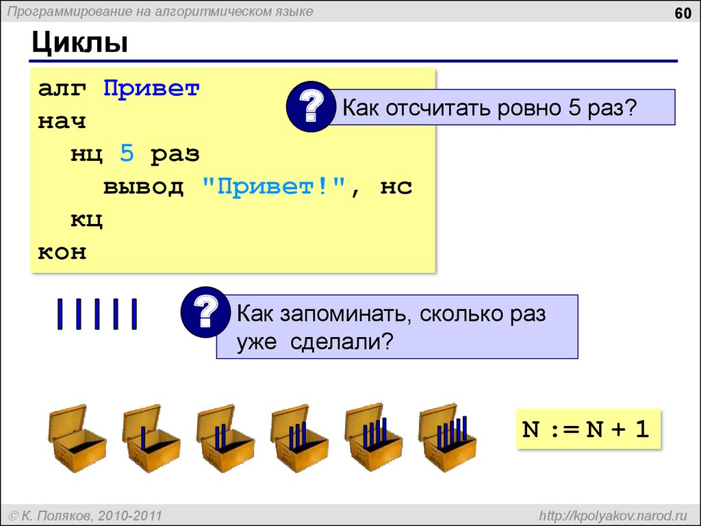 Программирование на алгоритмическом языке презентация