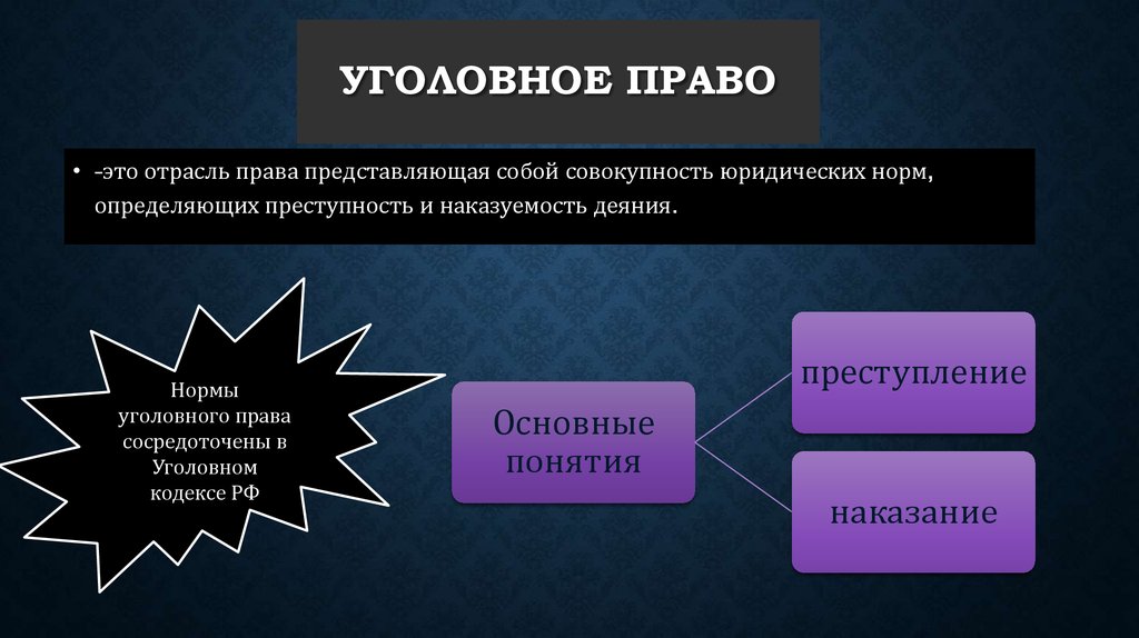 Презентация на тему уголовное право 9 класс