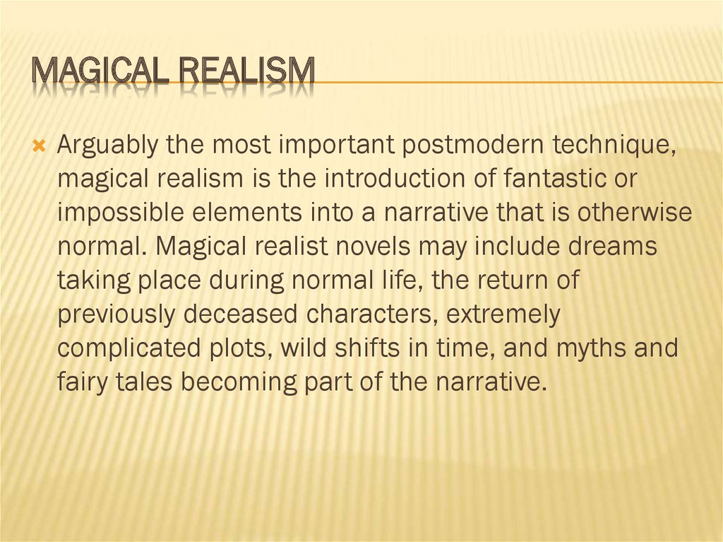 Magical realism
